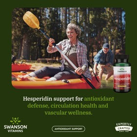 Flacon de Swanson Hesperidine ouvert avec capsules visibles