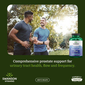 Flacon de Swanson Prostate Essentials Plus montrant les capsules