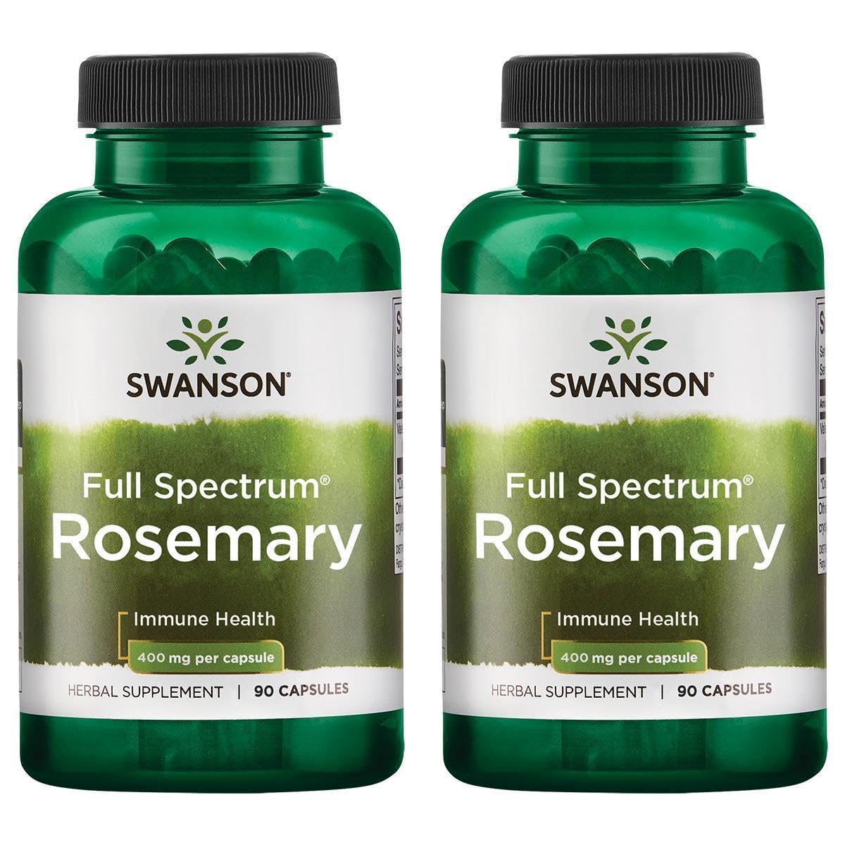 Flacon de Swanson Romarin 90 capsules de 400mg
