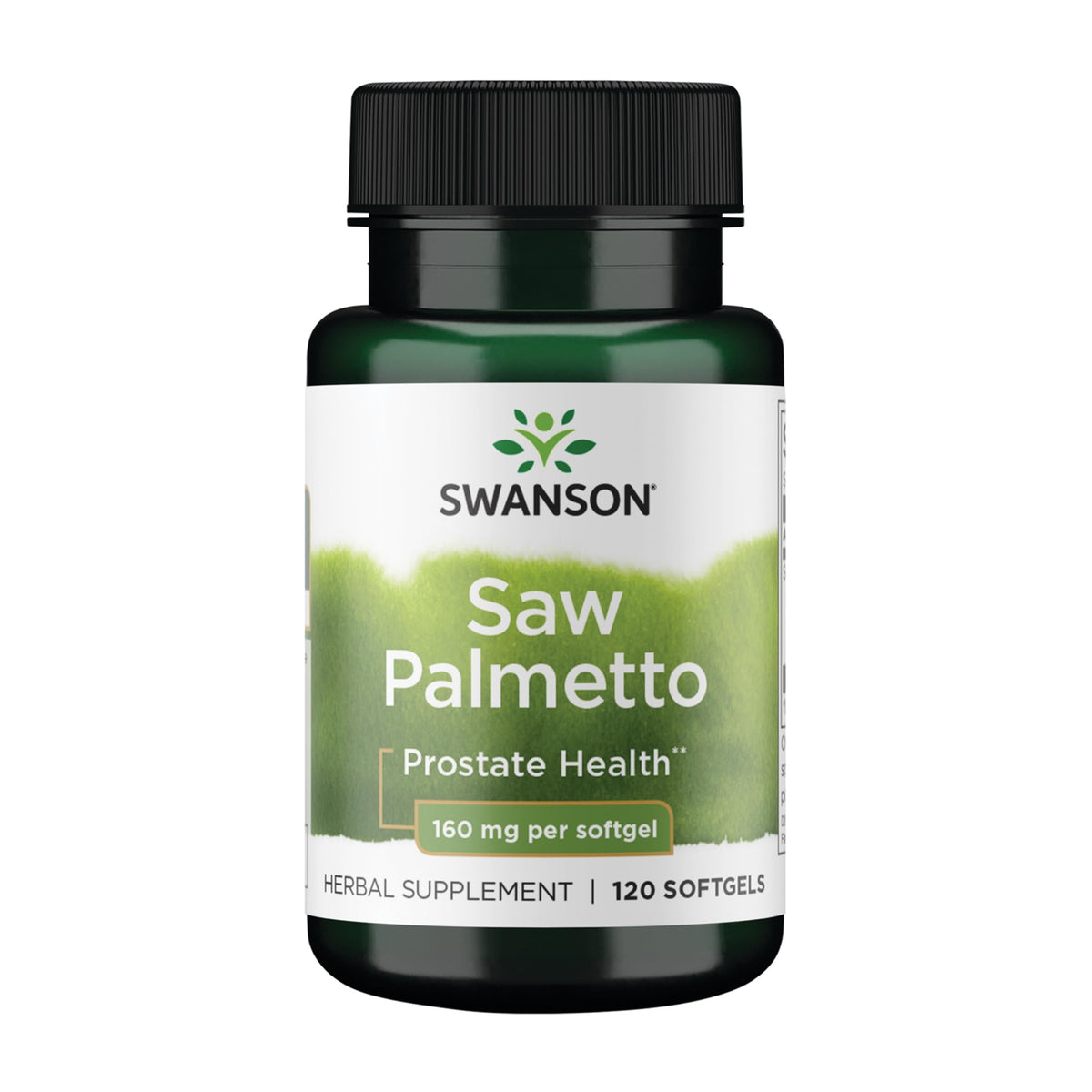 Flacon de Swanson Saw Palmetto 160 mg avec 120 gélules