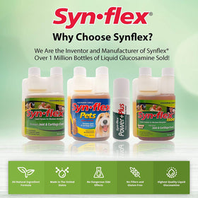 Flacon de Synflex 1500 mg sur une surface de cuisine