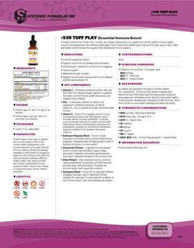 Flacon de Systemic Formulas Tuff Play avec compte-gouttes