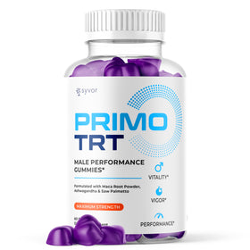 Flacon de Syvor Primo TRT Gummies pour Hommes 60 Gummies vue avant
