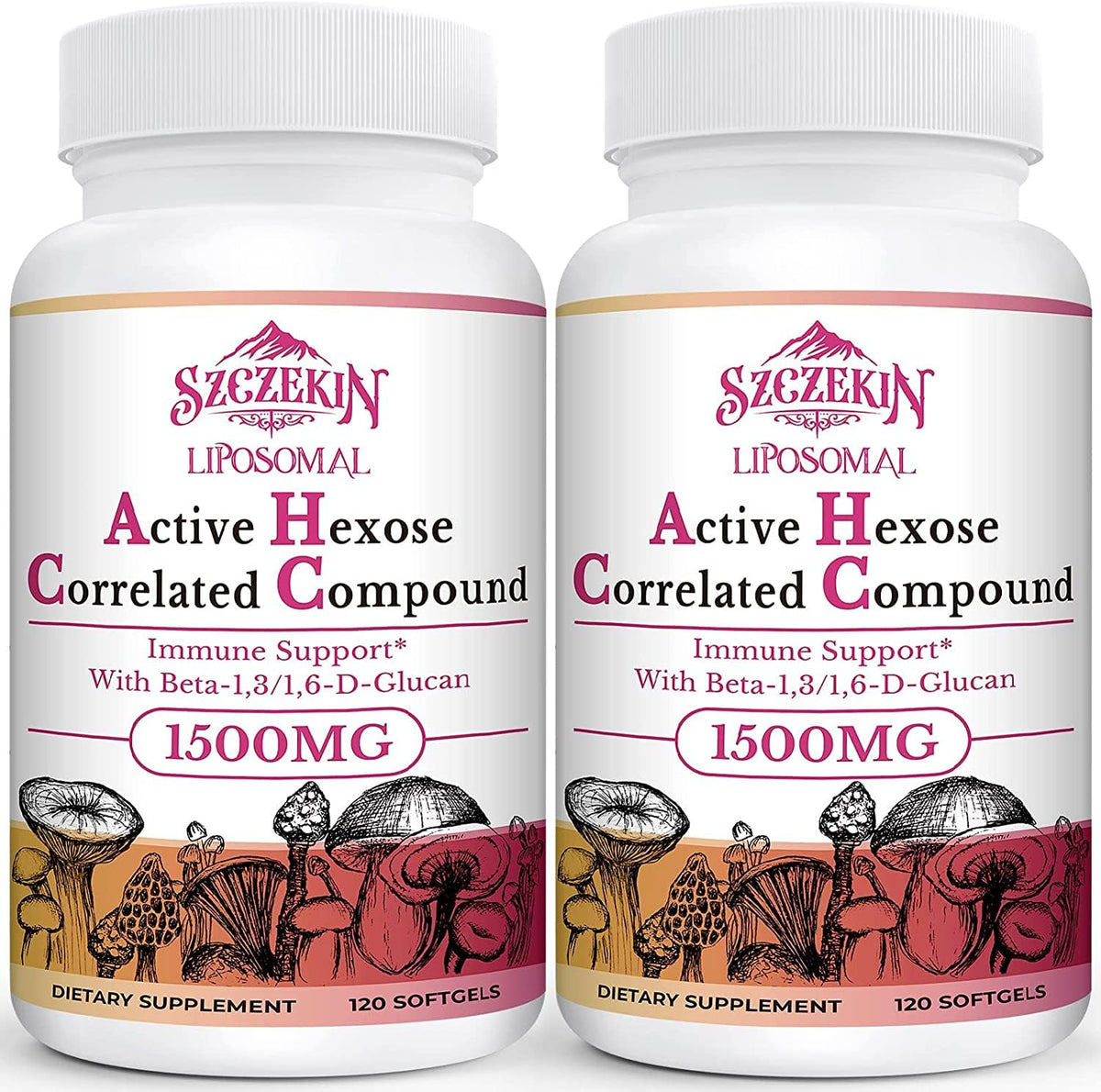 Flacon de SZCZEKIN Complément Alimentaire Liposomal 1500mg avec 240 gélules