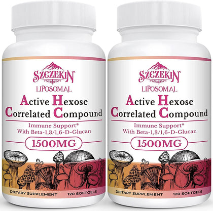 Flacon de SZCZEKIN Complément Alimentaire Liposomal 1500mg avec 240 gélules