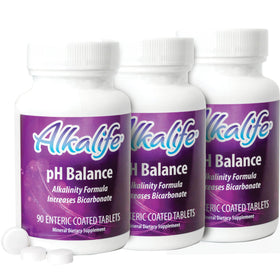 Flacon de tablettes d'équilibre pH Alkalife 90 comprimés