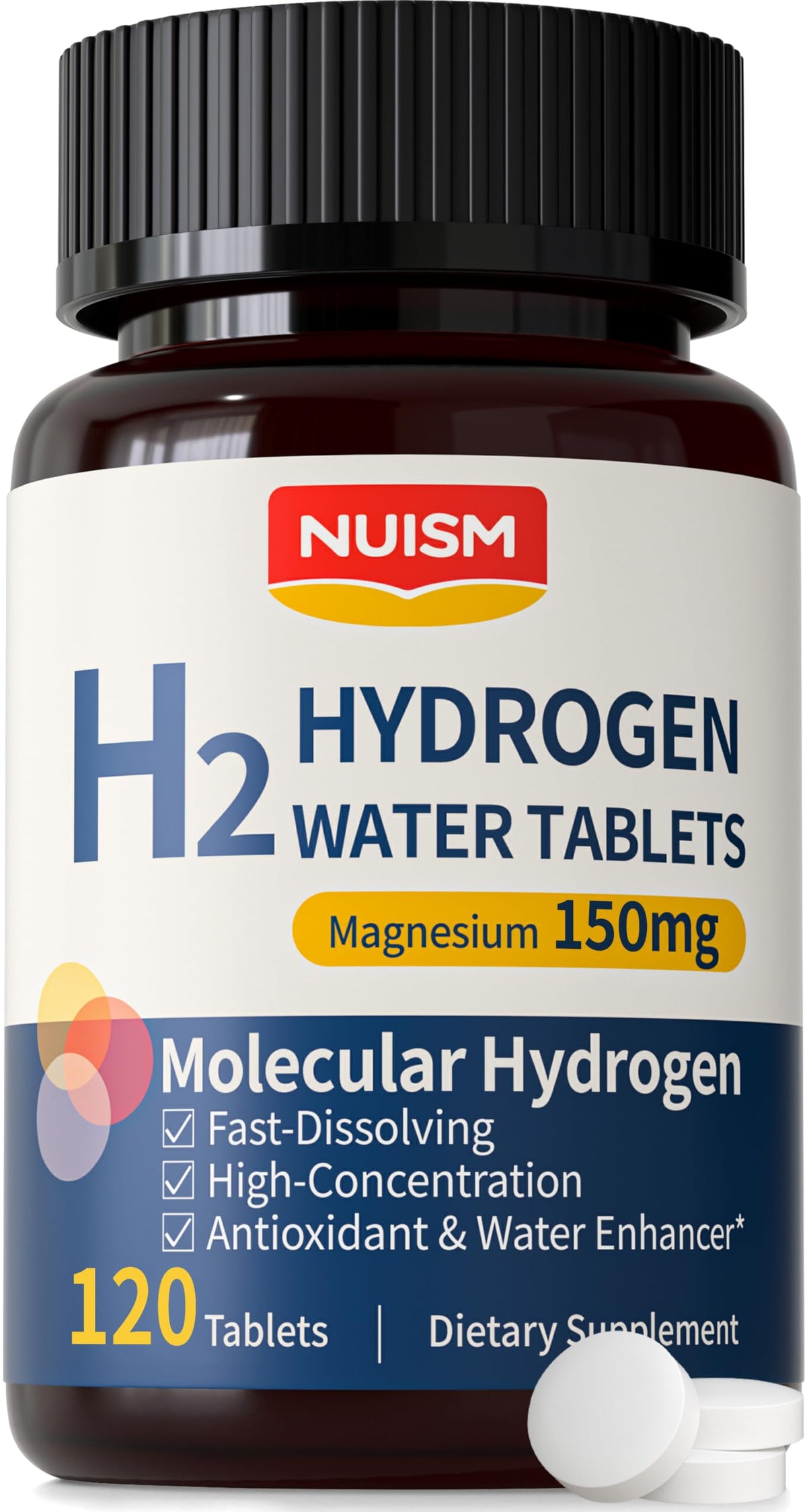 Flacon de tablettes d'hydrogène moléculaire H2 NUISM 120ct