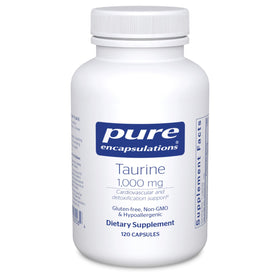 Flacon de Taurine 1 000 mg Pure Encapsulations vue de face