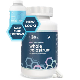 Flacon de TBR Labs Colostrum Bovin Pur avec étiquette