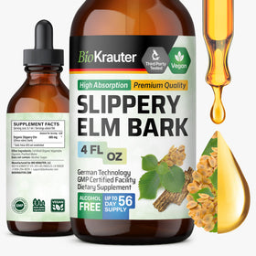 Flacon de teinture d'écorce de slippery elm BIO KRAUTER 4 fl oz