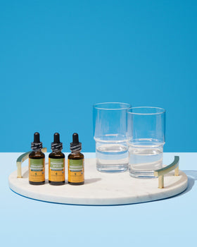Flacon de teinture de menthe poivrée Herb Pharm avec dosage