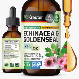 Flacon de teinture Echinacea Goldenseal BIO KRAUTER 2 fl oz
