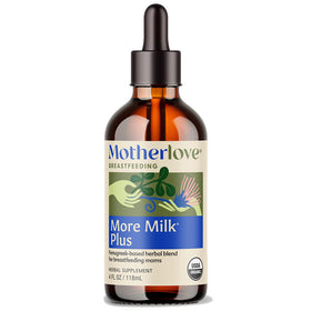 Flacon de teinture Motherlove More Milk Plus 4 oz vue de face