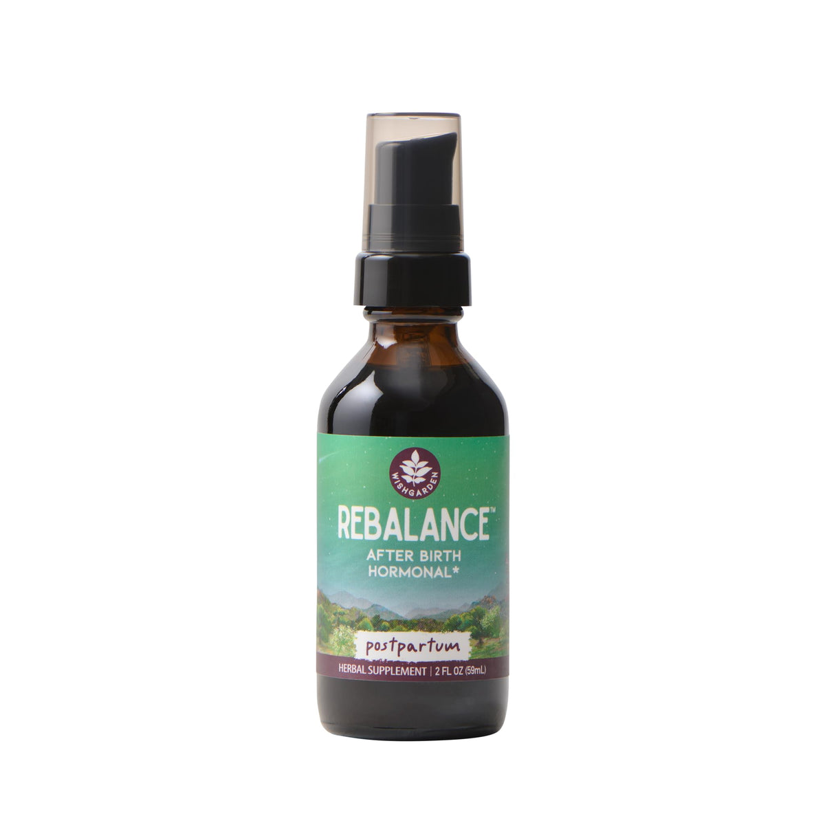 Flacon de teinture ReBalance de WishGarden 60ml avec étiquette