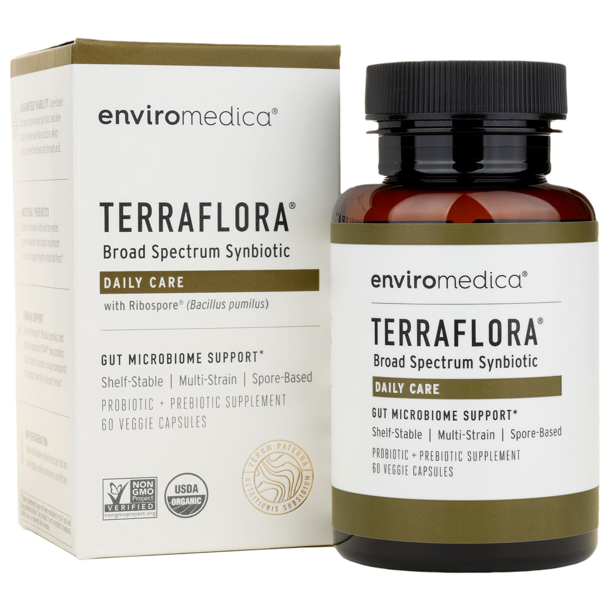 Flacon de Terraflora Daily Care Synbiotic 60 capsules