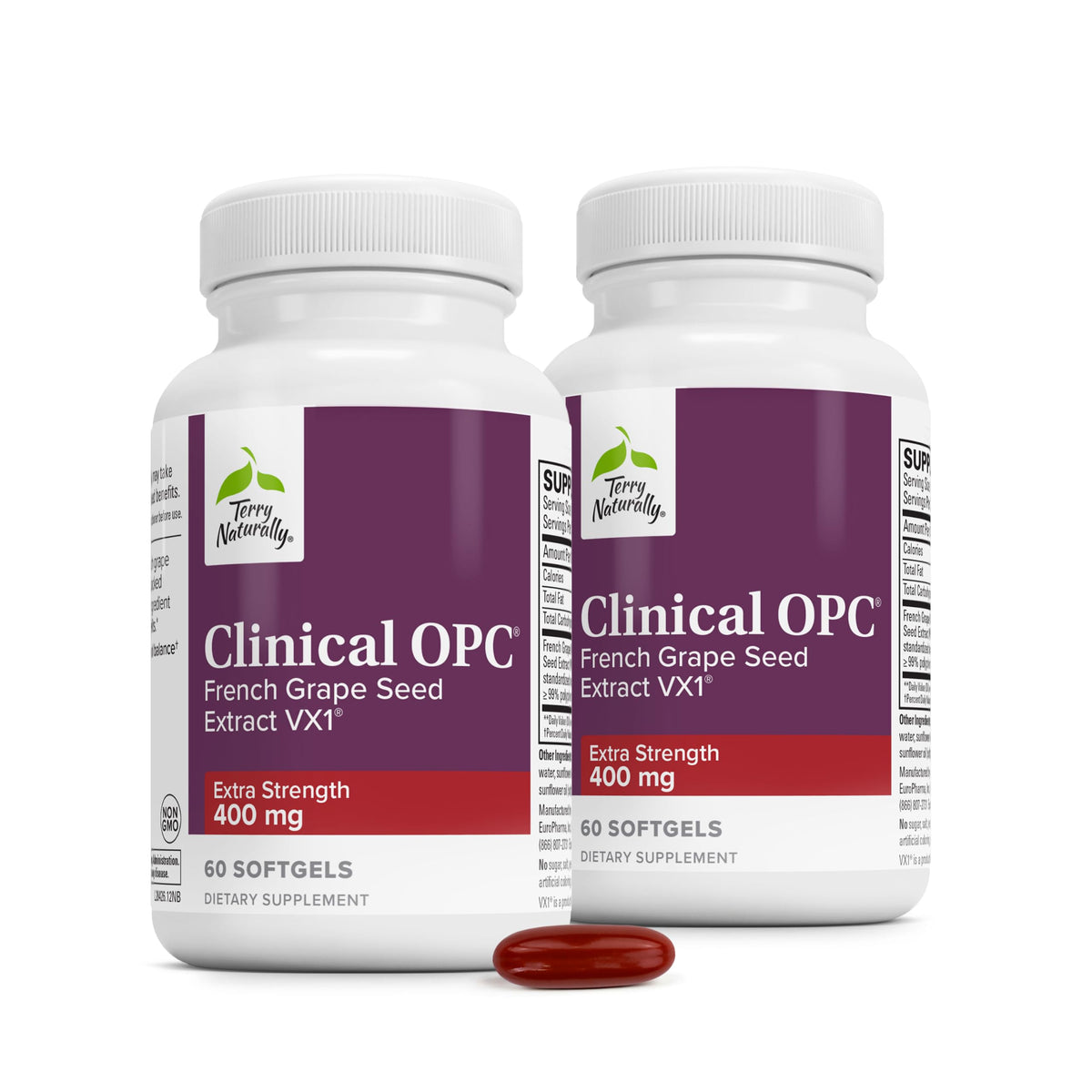 Flacon de Terry Naturally OPC Extra Fort 60 capsules vue avant
