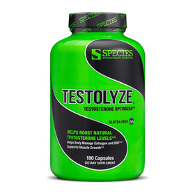 Flacon de Testolyze de Species Nutrition avec 180 capsules