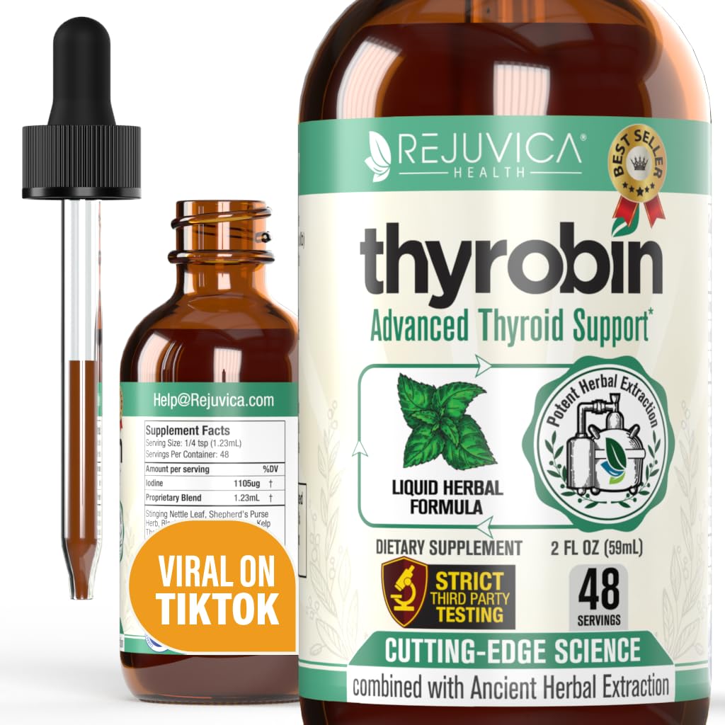Flacon de Thyrobin de Rejuvica Health 141g vue de face