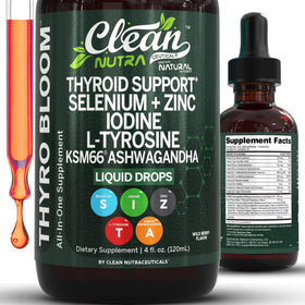 Flacon de ThyroBloom Clean Nutraceuticals 240g vue de face
