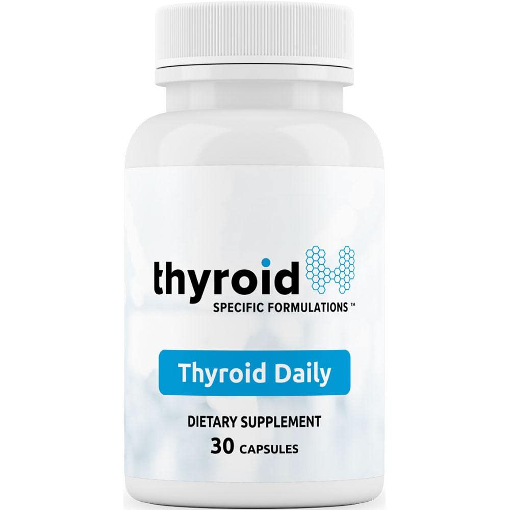 Flacon de Thyroid Daily avec 19 nutriments essentiels pour la thyroïde