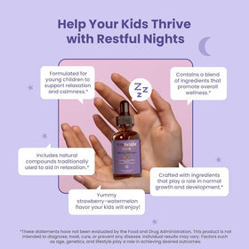 Flacon de Tincture de Sommeil TruHeight pour Enfants avec compte-gouttes