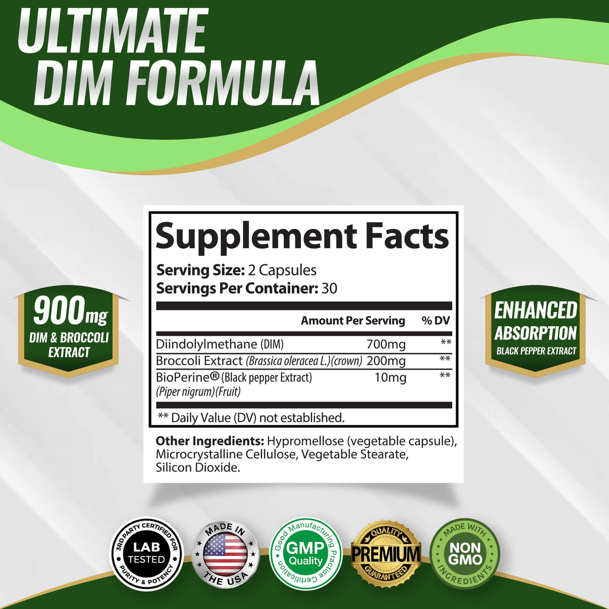 Flacon de Toplux DIM avec 60 capsules
