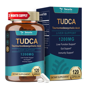 Flacon de Totaria TUDCA 1200mg contenant 120 capsules