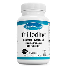 Flacon de Tri-Iodine EuroMedica avec 90 capsules