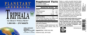 Flacon de Triphala 1000mg sur un fond neutre