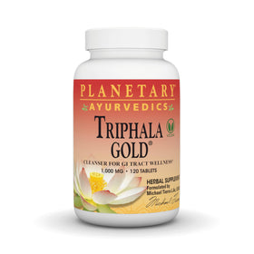 Flacon de Triphala Gold 1000mg de Planetary Herbals avec 120 comprimés
