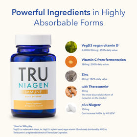 Flacon de TRU NIAGEN avec 30 capsules