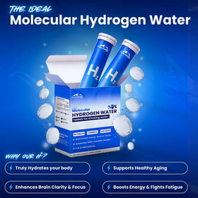 Flacon de Tubes d'Eau Hydrogène avec étiquette