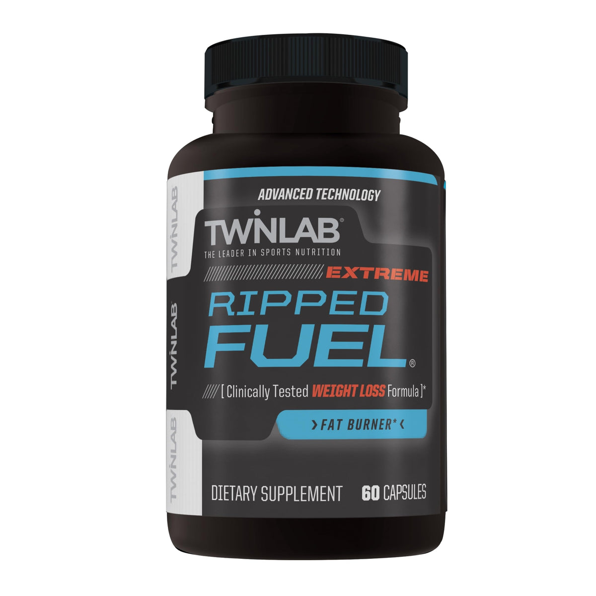 Flacon de Twinlab Ripped Fuel Extreme avec 60 capsules