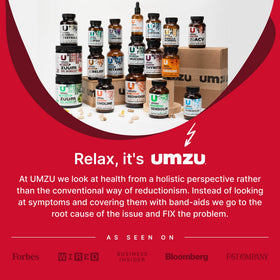 Flacon de UMZU zuACV sur un fond neutre