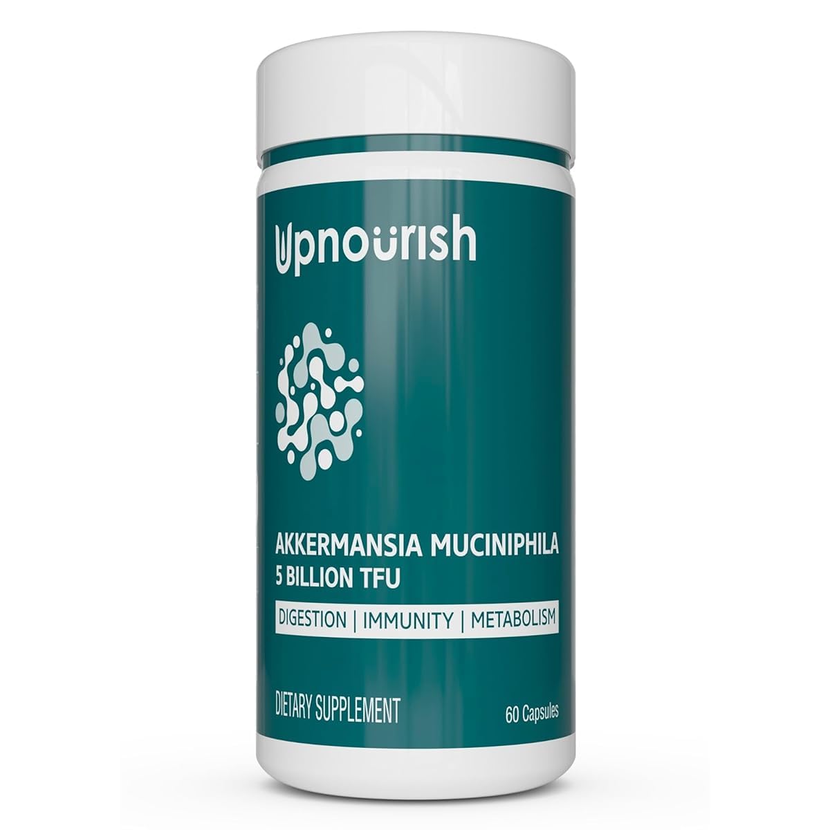 Flacon de UpNourish Probiotiques Akkermansia Muciniphila 60 capsules