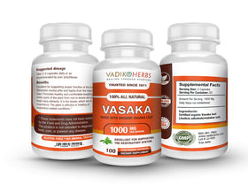Flacon de Vadik Herbs Vasaka avec étiquette visible