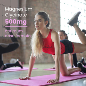 Flacon de VHC Magnésium Glycinate 500mg ouvert