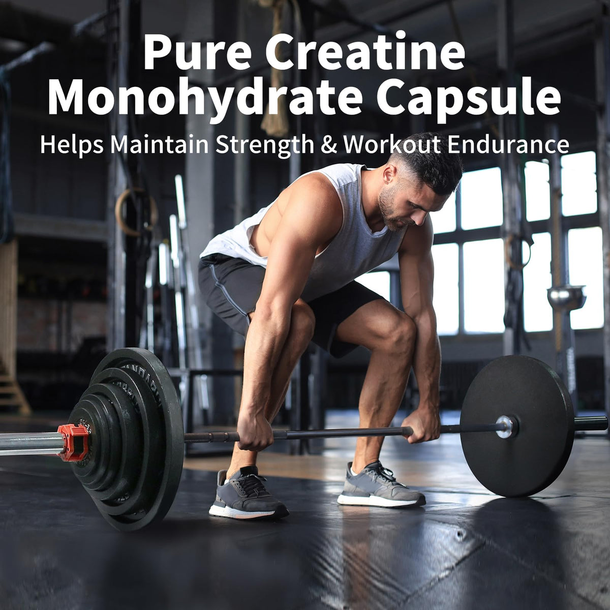 Flacon de Vicwell Créatine Monohydrate avec 90 capsules