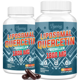 Flacon de Vigorizar Quercétine Liposomale 1600 mg avec 120 gélules