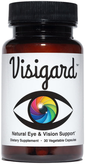 Flacon de Visigard Complément Alimentaire Support Visuel 30 Capsules Végétales