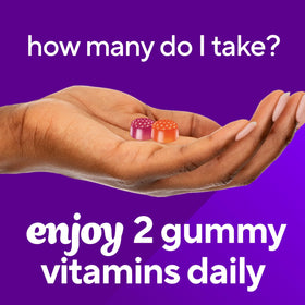 Flacon de Vitafusion Gummy Probiotiques avec dosage de 70 gummies