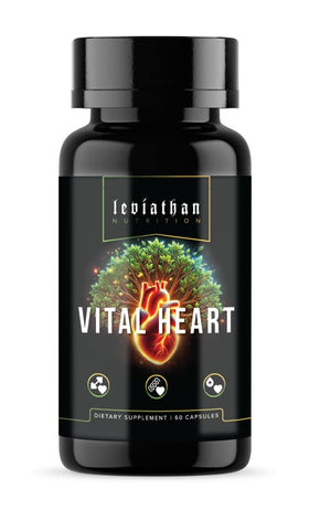 Flacon de Vital Heart de Leviathan Nutrition avec Ail Noir Vieilli