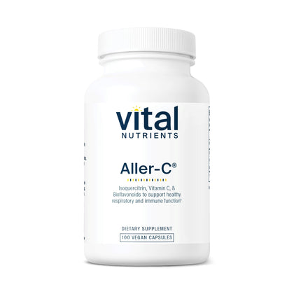 Flacon de Vital Nutrients Aller-C 100 capsules vue de face