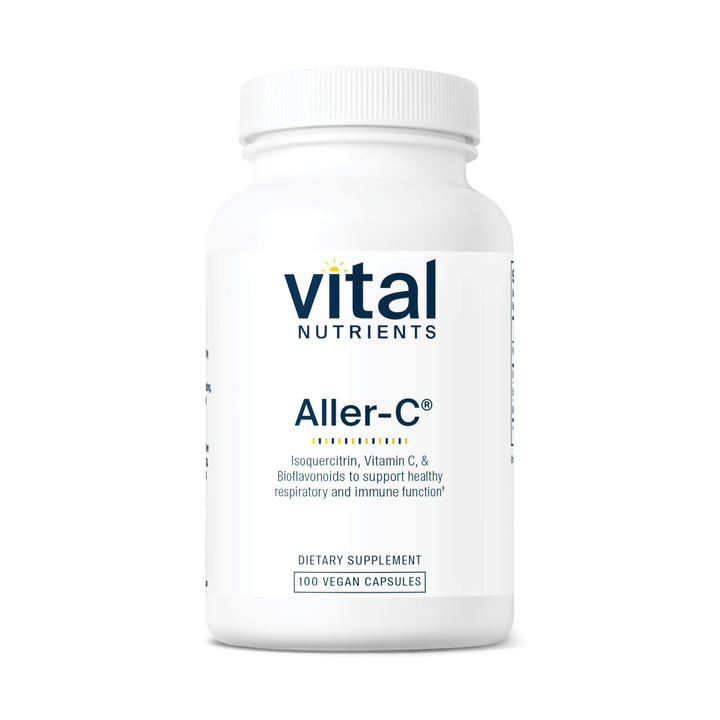 Flacon de Vital Nutrients Aller-C 100 capsules vue de face