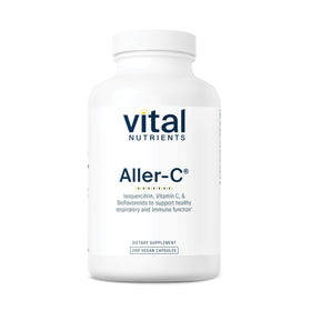 Flacon de Vital Nutrients Aller-C 200 capsules vue de face