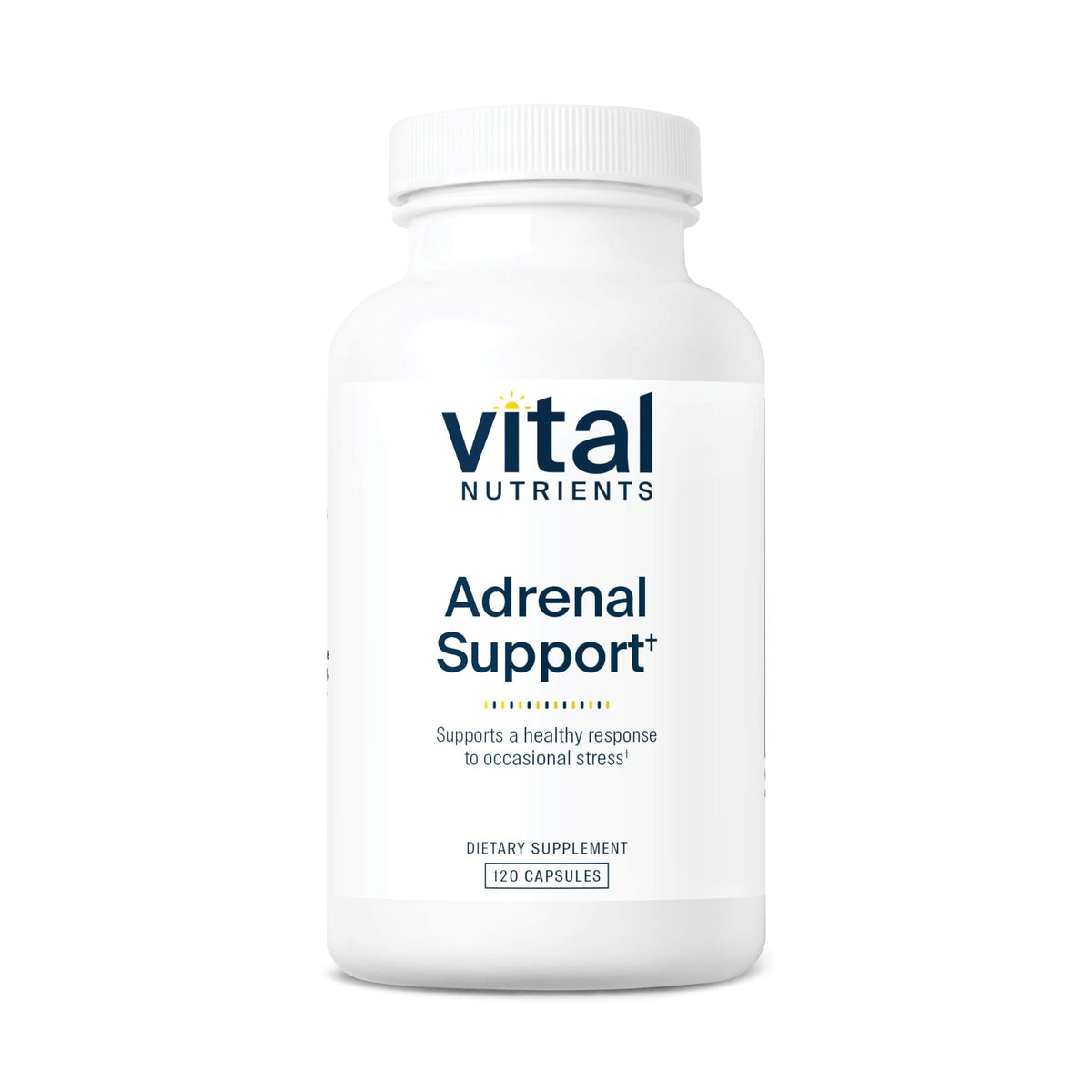 Flacon de Vital Nutrients Complément Alimentaire Système Surrénalien 120 Capsules