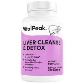 Flacon de Vital Peak Détox Foie 60 capsules vue avant