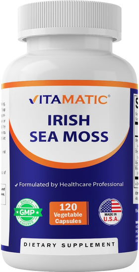 Flacon de Vitamatic Complément Alimentaire Algues Irlandaises 120 Capsules Végétales