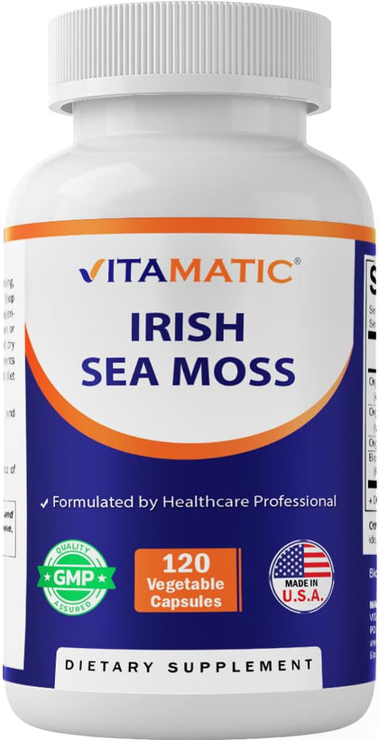 Flacon de Vitamatic Complément Alimentaire Algues Irlandaises 120 Capsules Végétales