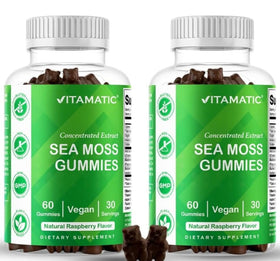 Flacon de Vitamatic Gummies Mousse Marine 60 Gummies vue de face